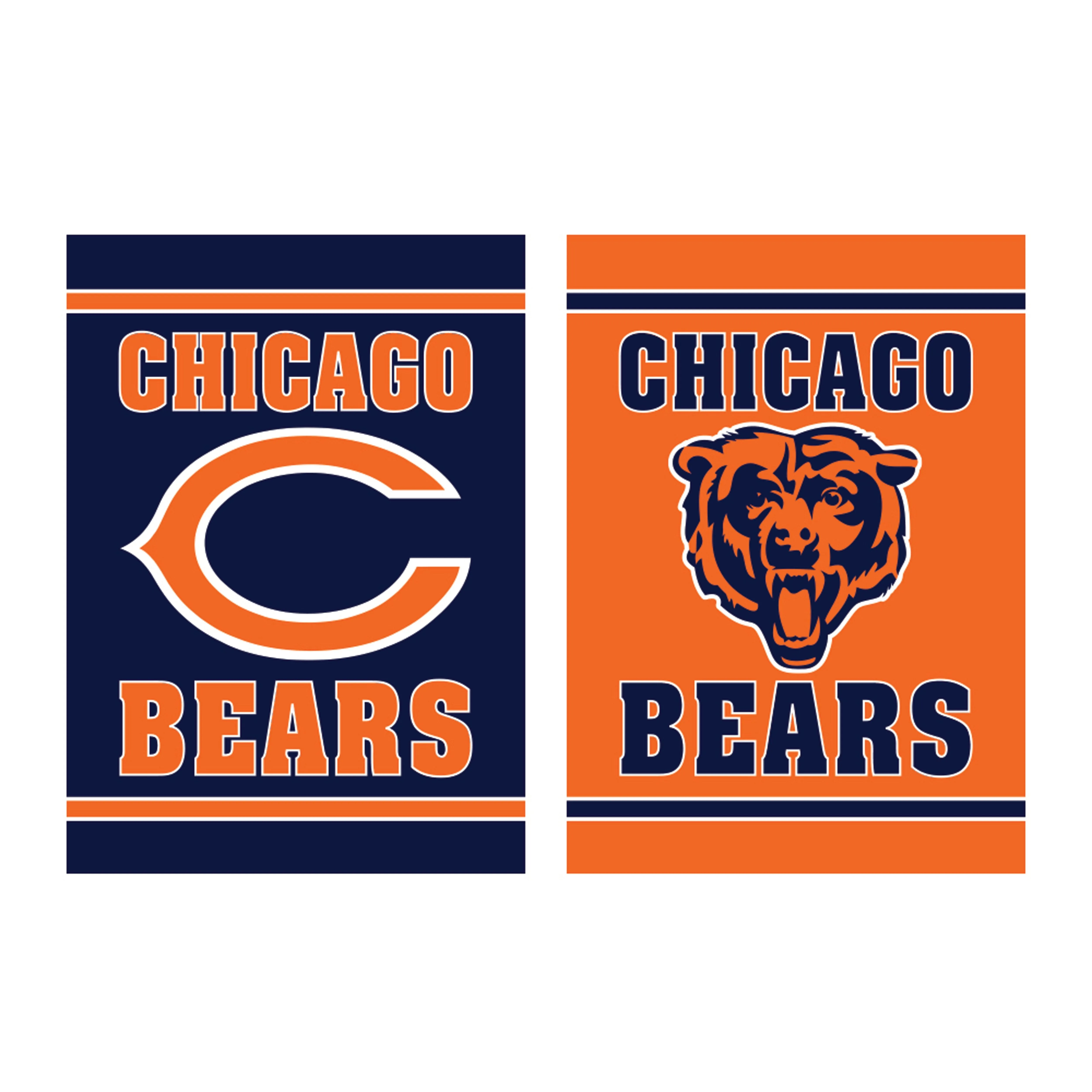 Embossed Suede Flag, House Size, Chicago Bears,13es3805