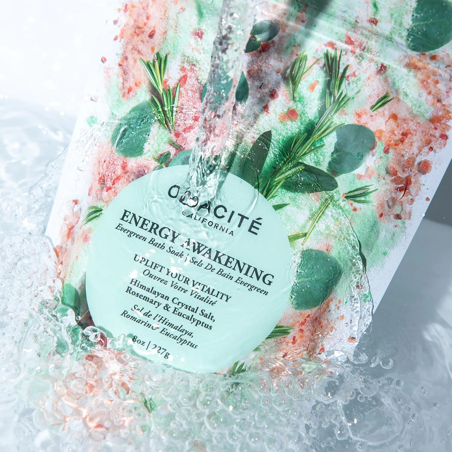 Energy Awakening • Himalayan Crystal Salt, Rosemary & Eucalyptus • Evergreen Bath Soak