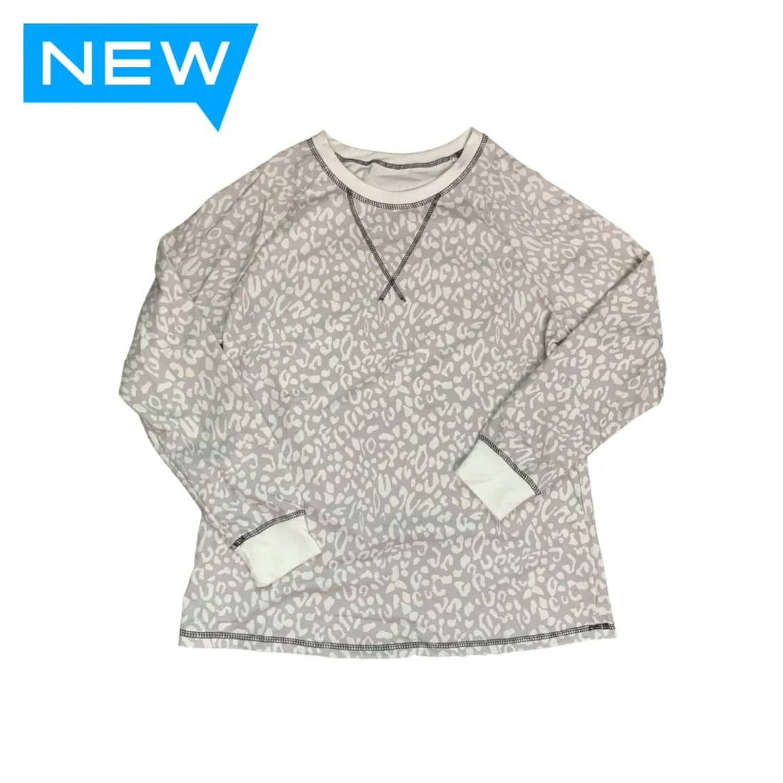 Everyday Leopard Print Top - Gray