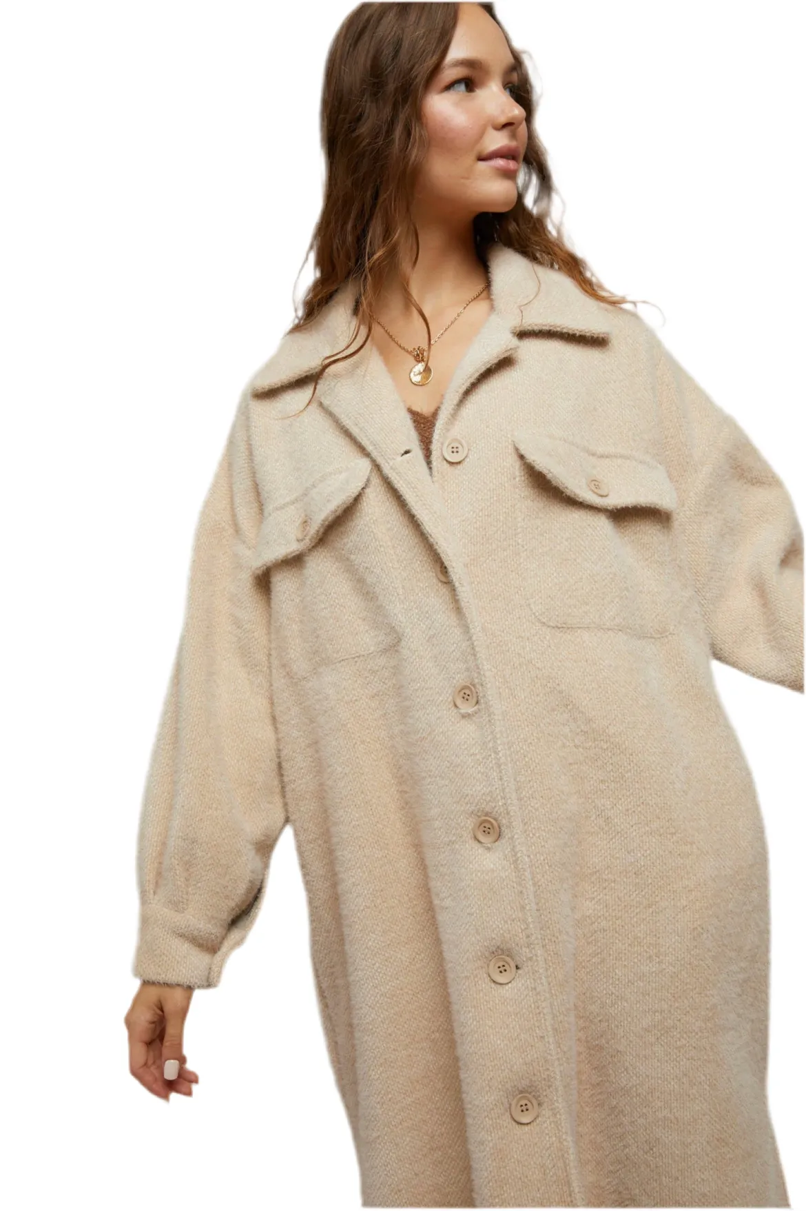 Extra warm Button Down Pocket Jacket