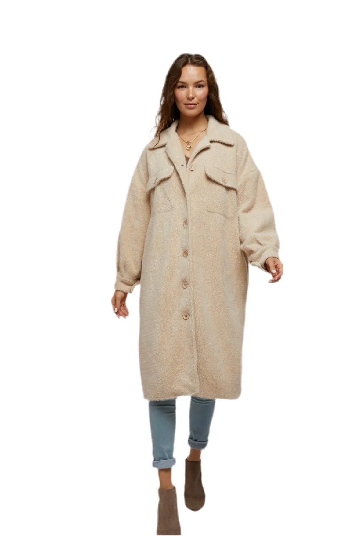 Extra warm Button Down Pocket Jacket