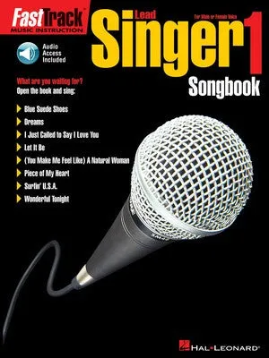 FASTTRACK LEAD SINGER SONGBOOK 1 BK/CD