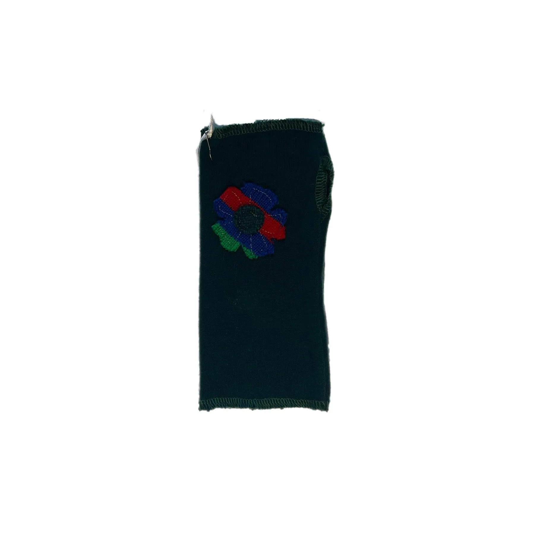 Fingerless Mittens Short, Green Merino Wool | 188