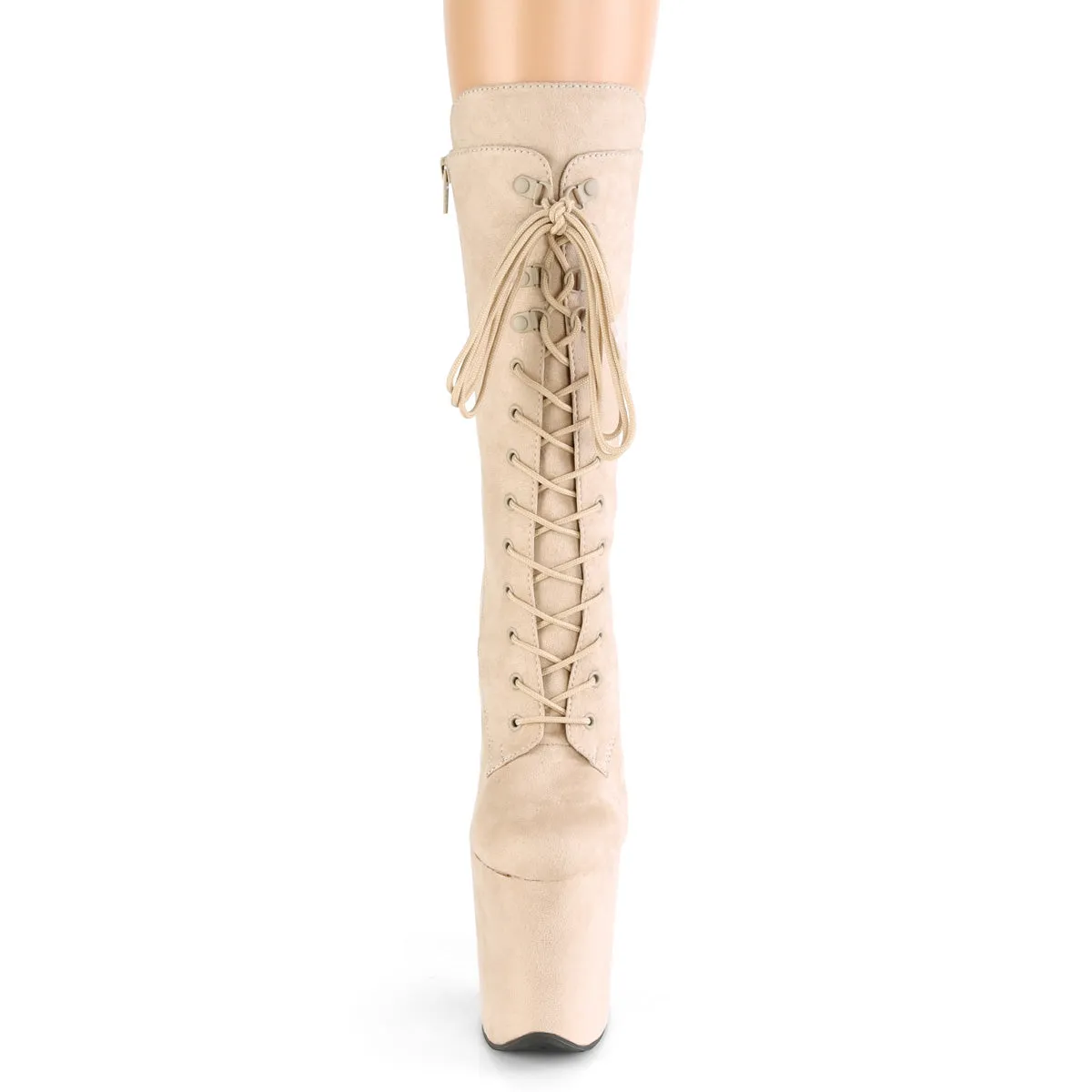 FLAMINGO-1050FS  Beige Faux Suede/Beige Faux Suede