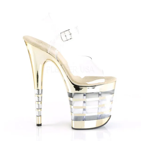 FLAMINGO-808CHLN  Clear/Gold Chrome
