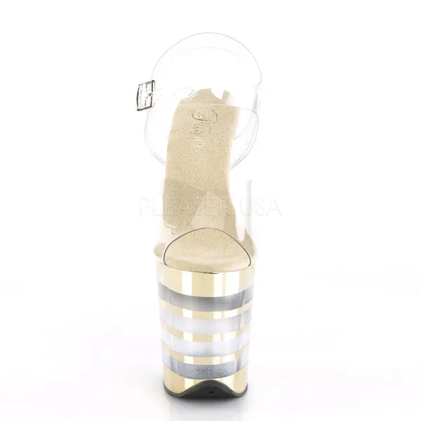 FLAMINGO-808CHLN  Clear/Gold Chrome