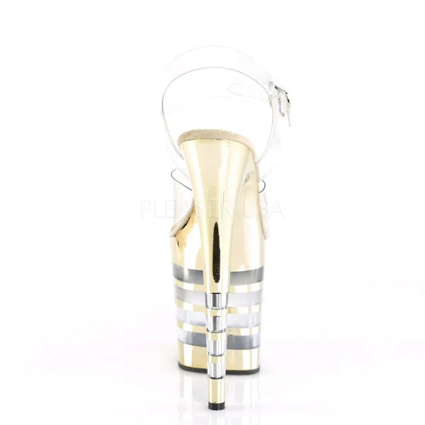FLAMINGO-808CHLN  Clear/Gold Chrome