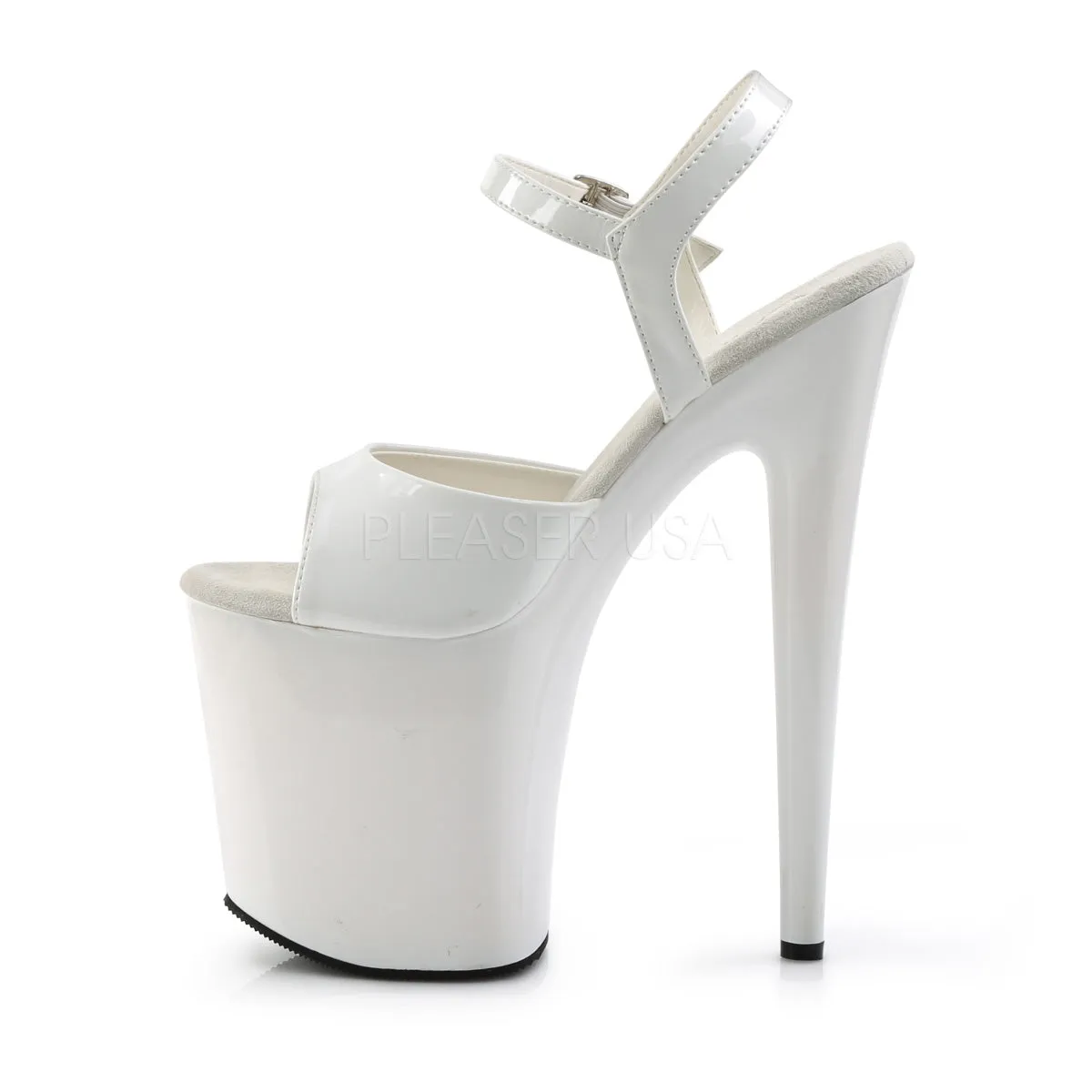 FLAMINGO-809  White Patent/White