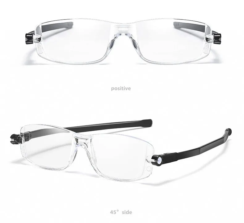 Flexible and lightweight 360 rotating folding presbyopes