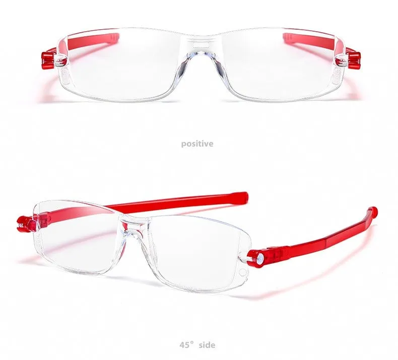 Flexible and lightweight 360 rotating folding presbyopes