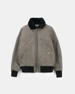 Flyer's Club Jacket - Warm Charcoal Herringbone