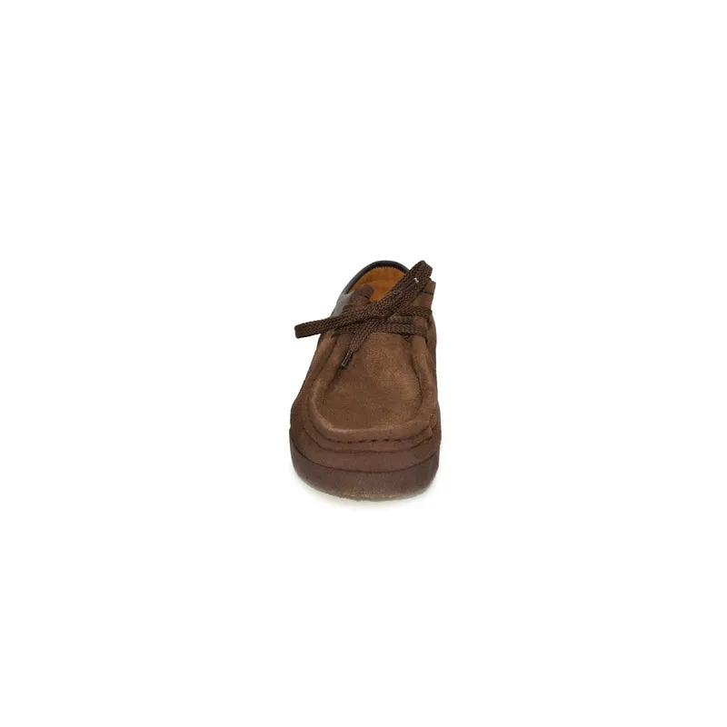 Grasshopper Mens Suede Dark brown Lace up Moccasin