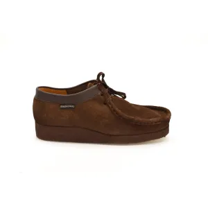 Grasshopper Mens Suede Dark brown Lace up Moccasin