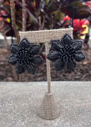 GSA Raffia Flower Stud