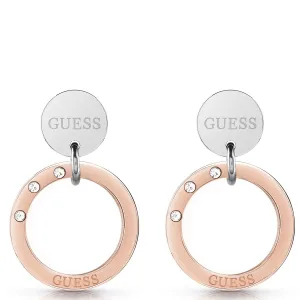Guess Eternal Circle Earrings - Two Tone