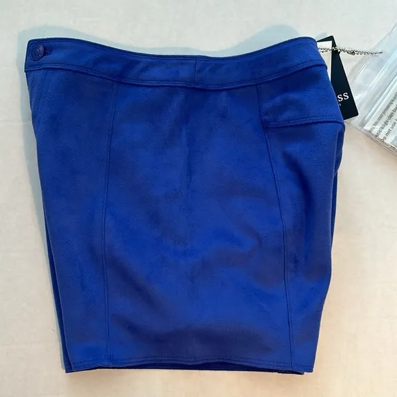 Guess XSmall Shorts Ruby Faux Suede Hot Shorts in Tanzanite blue purple NWT