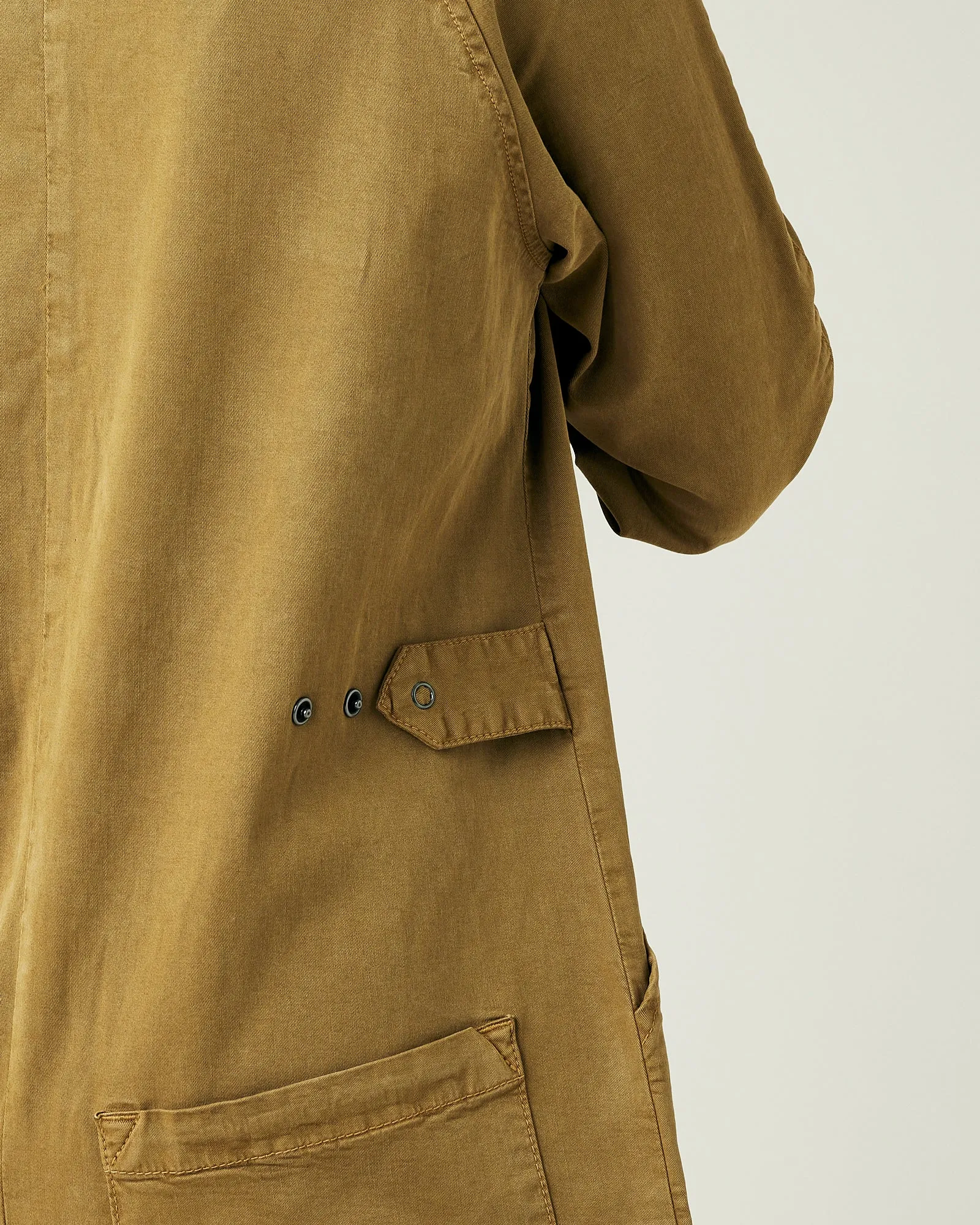 Hallie Nut Green Cotton Coverall