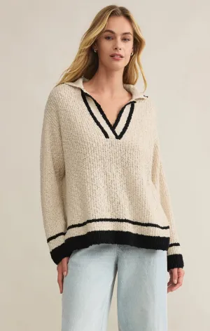 HAMMOND POLO SWEATER - NATURAL