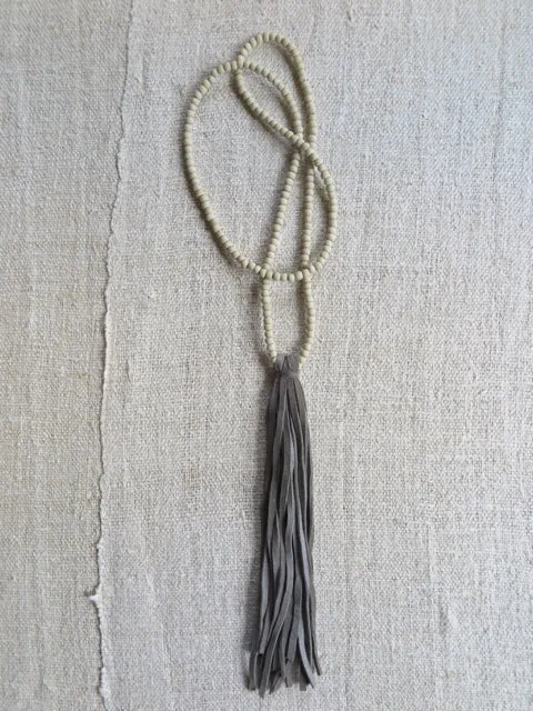 handmade suede tassel necklace - Amy Weber Design
