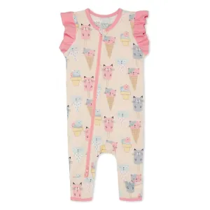 ICE CREAM CATS ROMPER