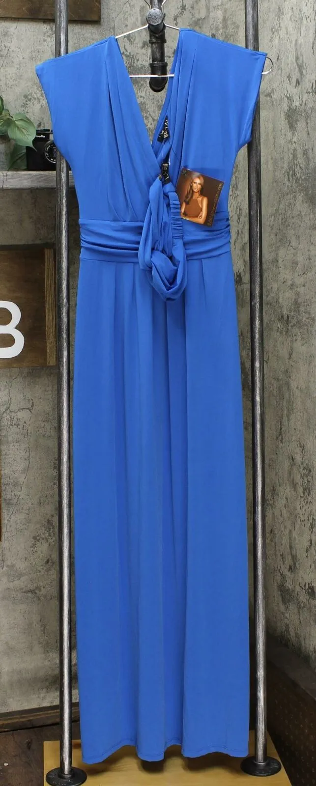 IMAN Women's Boho Chic Maxi Dress With Head Wrap
