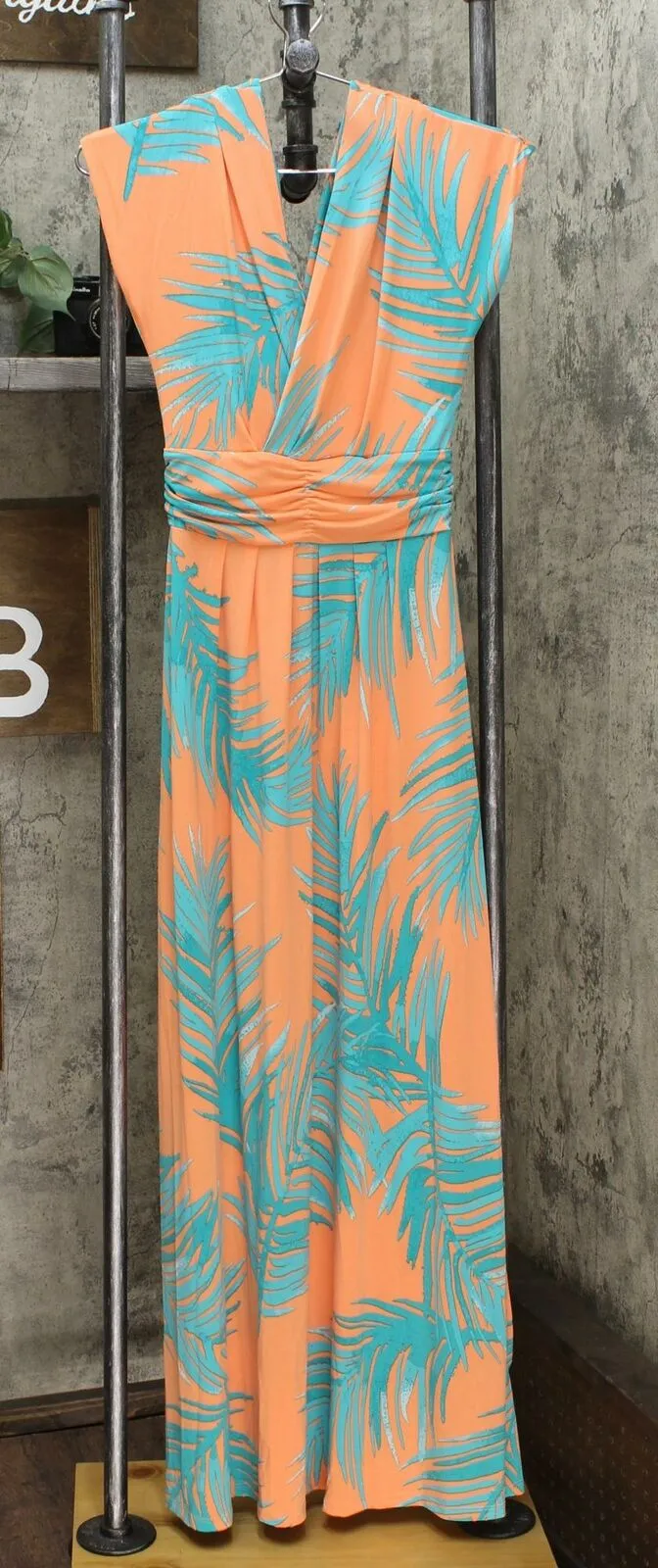 IMAN Women's Boho Chic Maxi Dress With Head Wrap