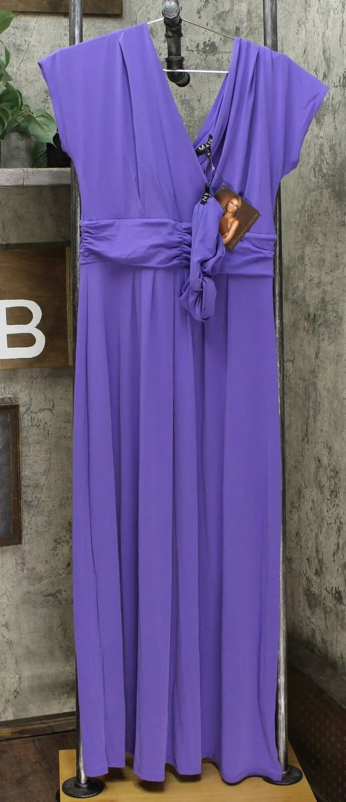 IMAN Women's Boho Chic Maxi Dress With Head Wrap