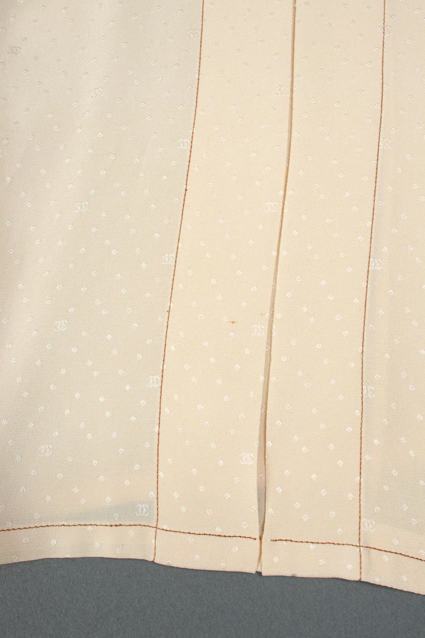Jacquard Dot Logo Bow Blouse