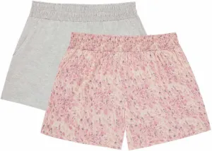 Jane & Bleecker 2 Pack Lounge Sleep Shorts Heather Gray / Pink Floral M