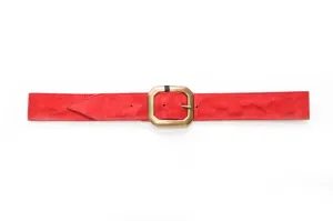 JJ Winters Belt - Red Suede