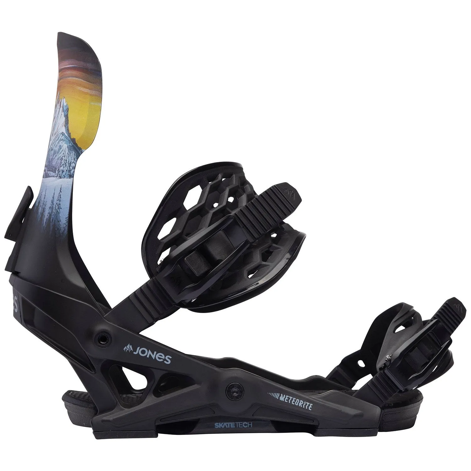 Jones Meteorite Snowboard Bindings Mens Black Art / RP Roberts