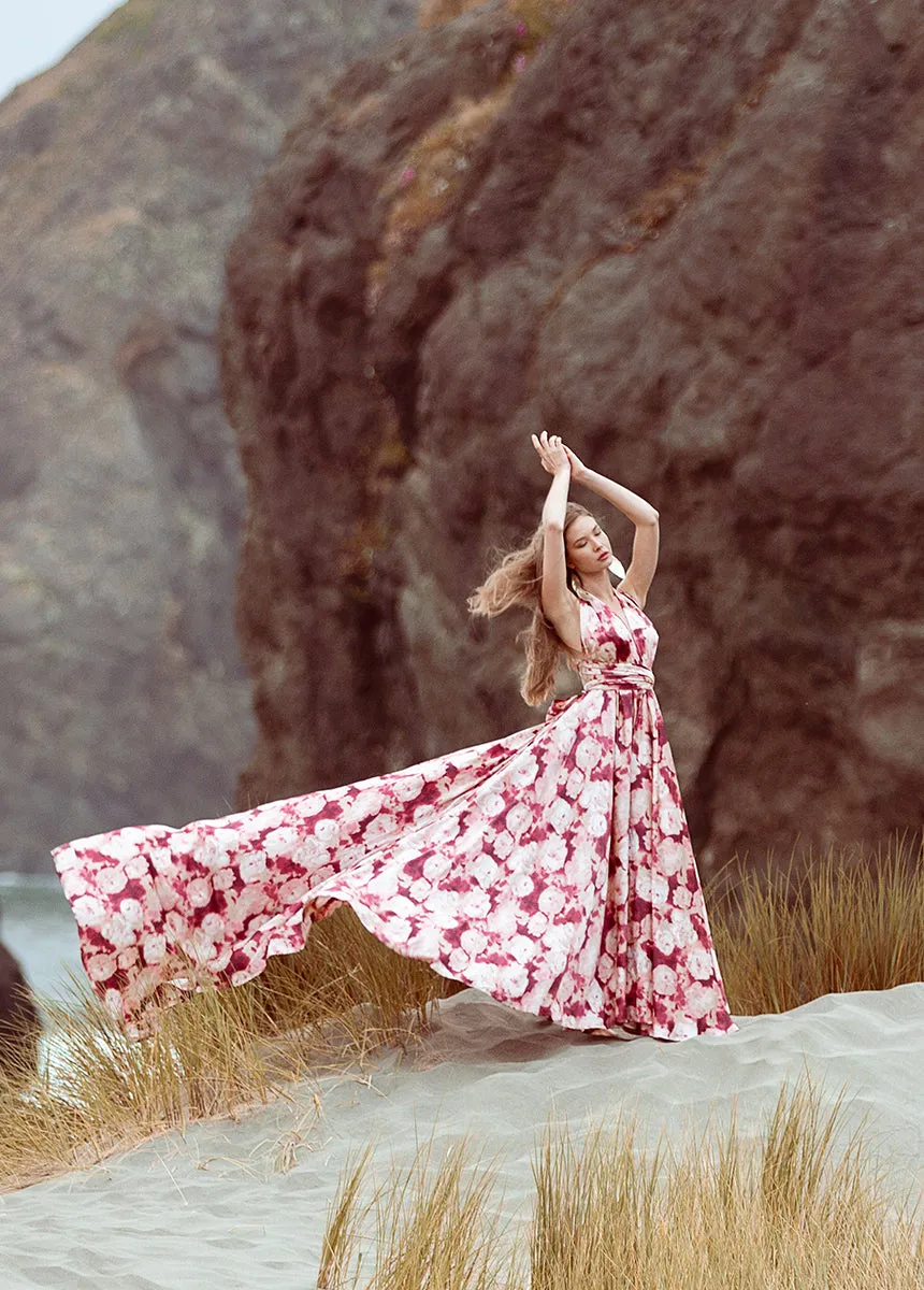 June Impact Dress in Warm Watercolor