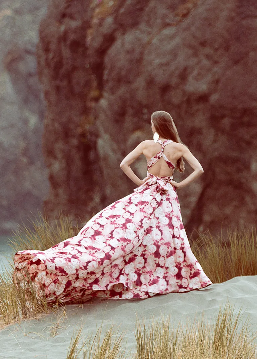 June Impact Dress in Warm Watercolor