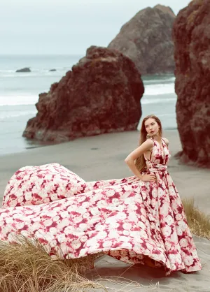 June Impact Dress in Warm Watercolor
