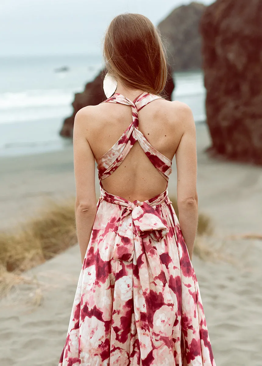 June Impact Dress in Warm Watercolor