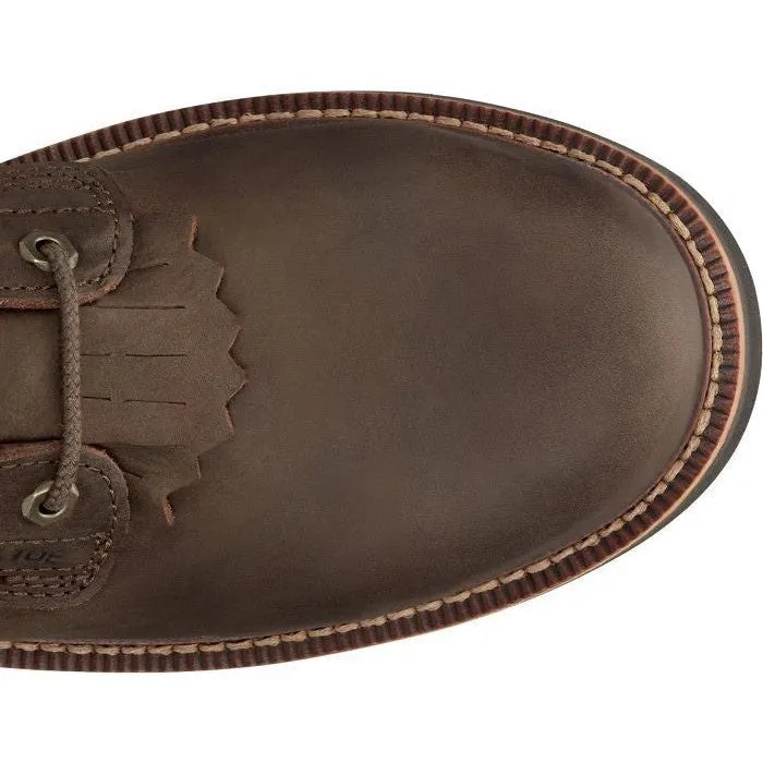 Justin Men's Rivot 8" WP Steel Toe Western Work Boot -Brown- OW458