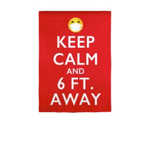 Keep Calm Garden Suede Flag,14s9790