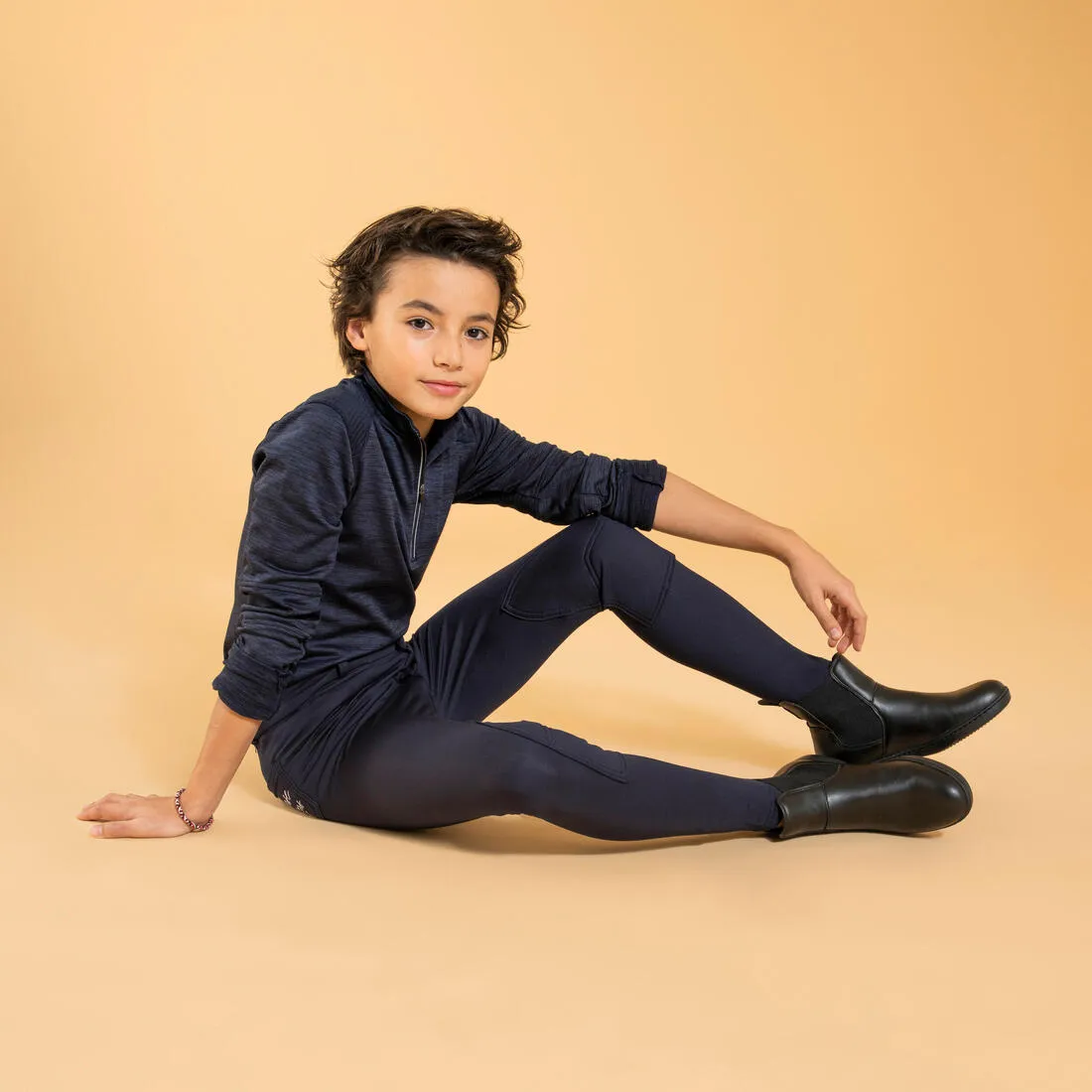 Kids' Horse Riding Warm Jodhpurs 100