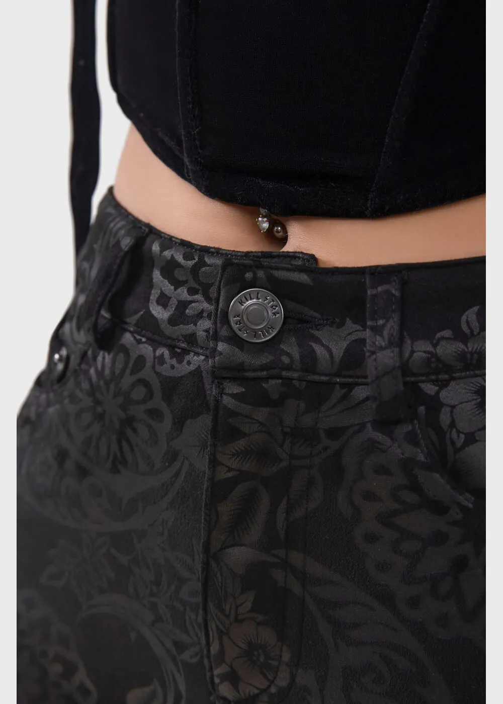 Killstar Nora Black Lily Trousers Black