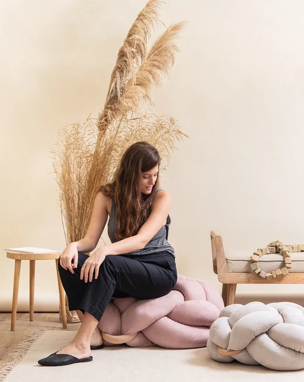 Knot Floor Cushion - Suede (Vegan)