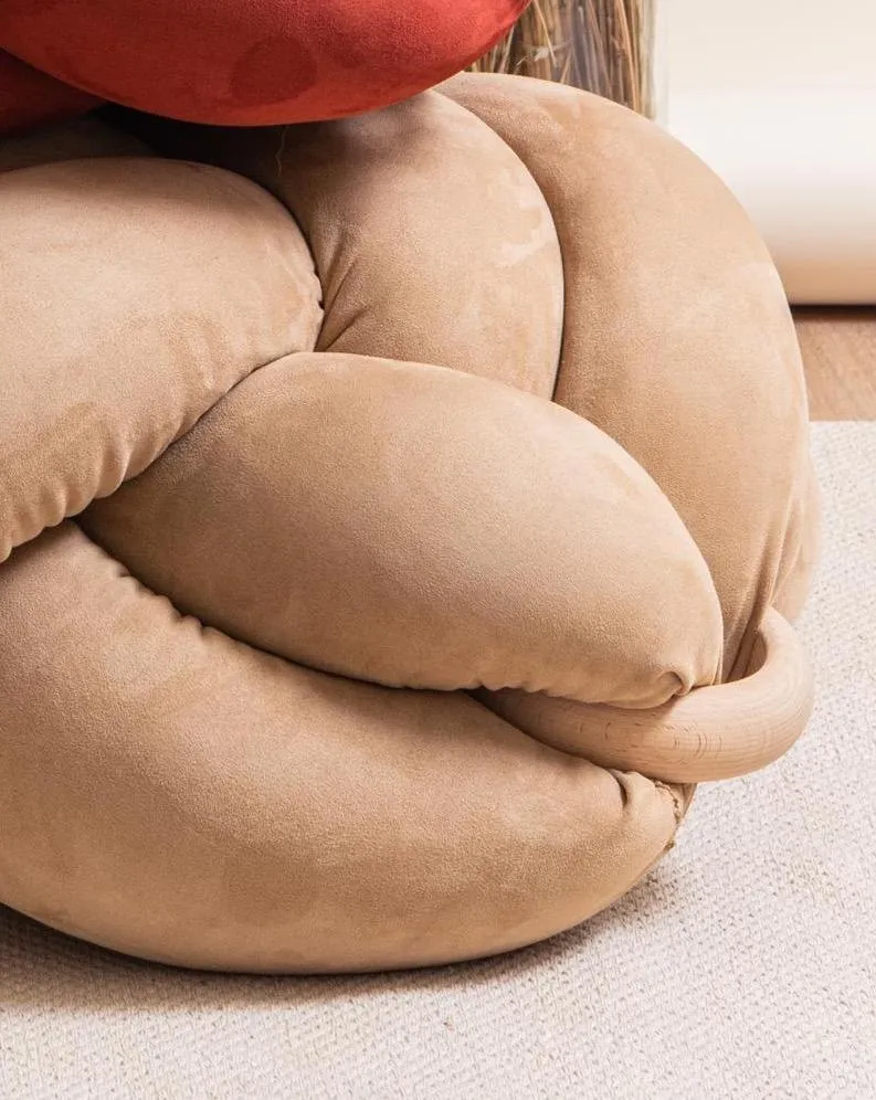 Knot Floor Cushion - Suede (Vegan)