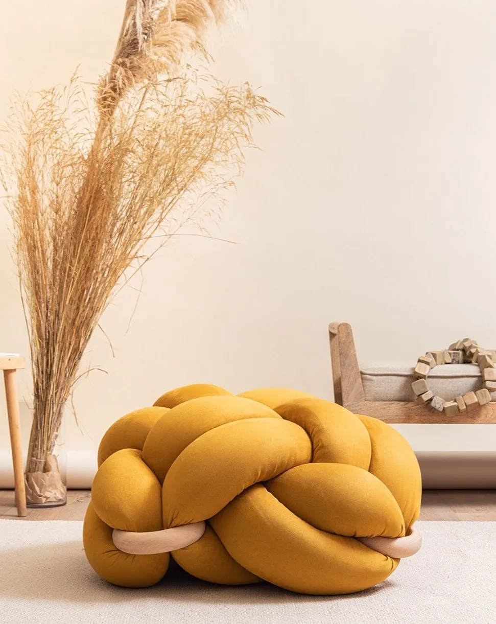 Knot Floor Cushion - Suede (Vegan)