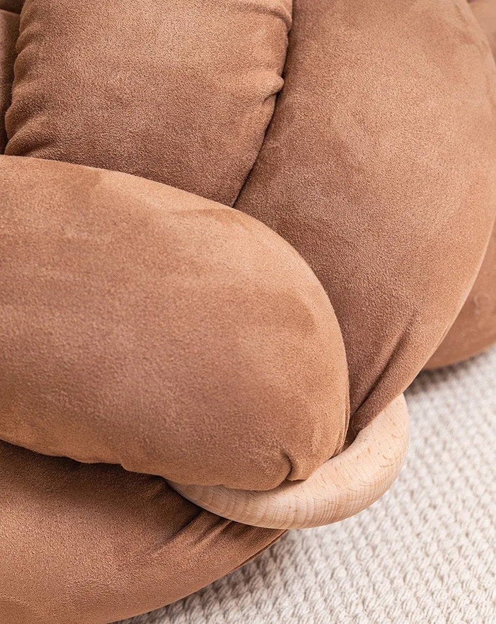 Knot Floor Cushion - Suede (Vegan)