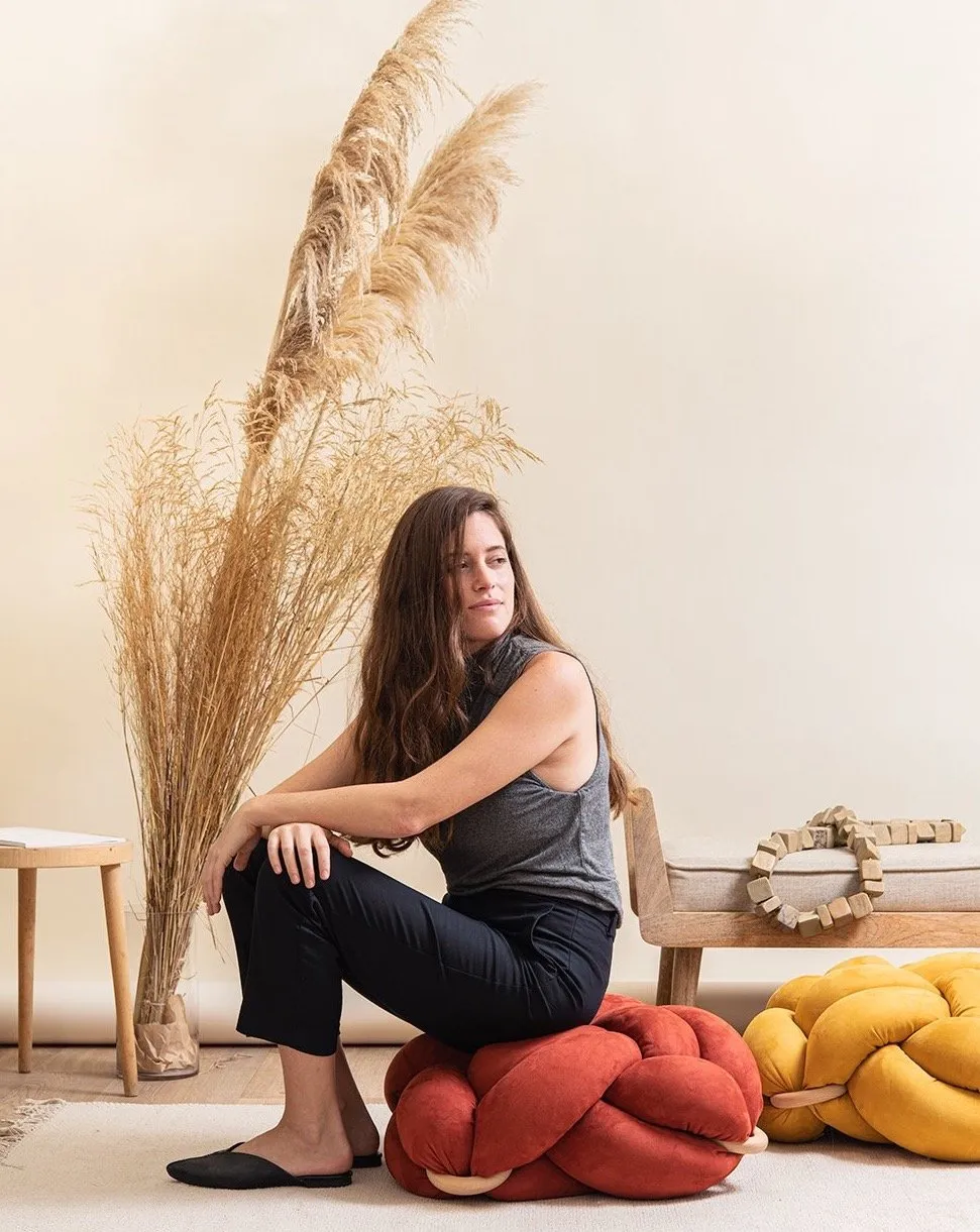 Knot Floor Cushion - Suede (Vegan)