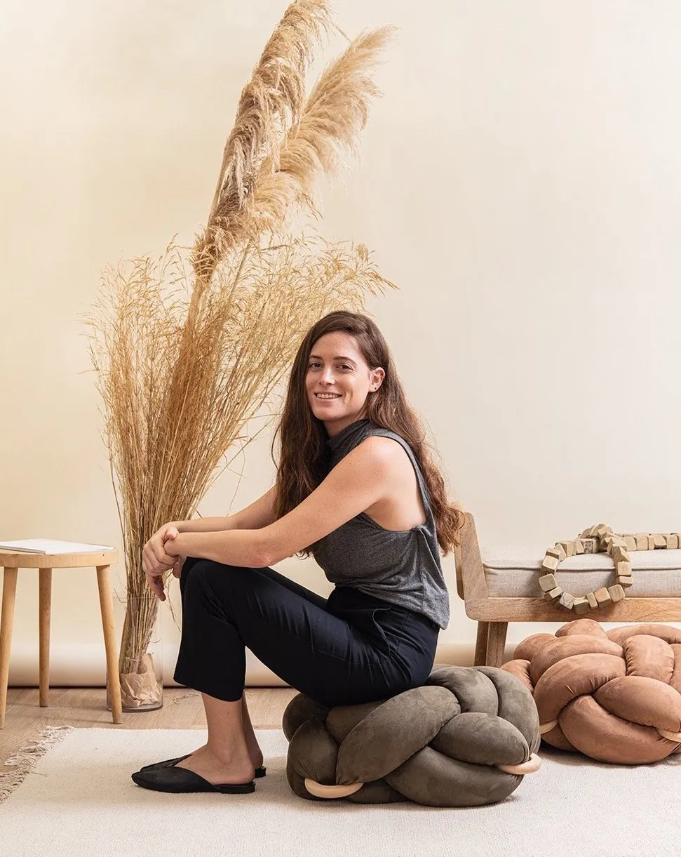 Knot Floor Cushion - Suede (Vegan)