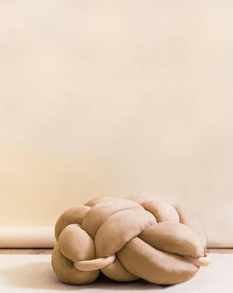 Knot Floor Cushion - Suede (Vegan)