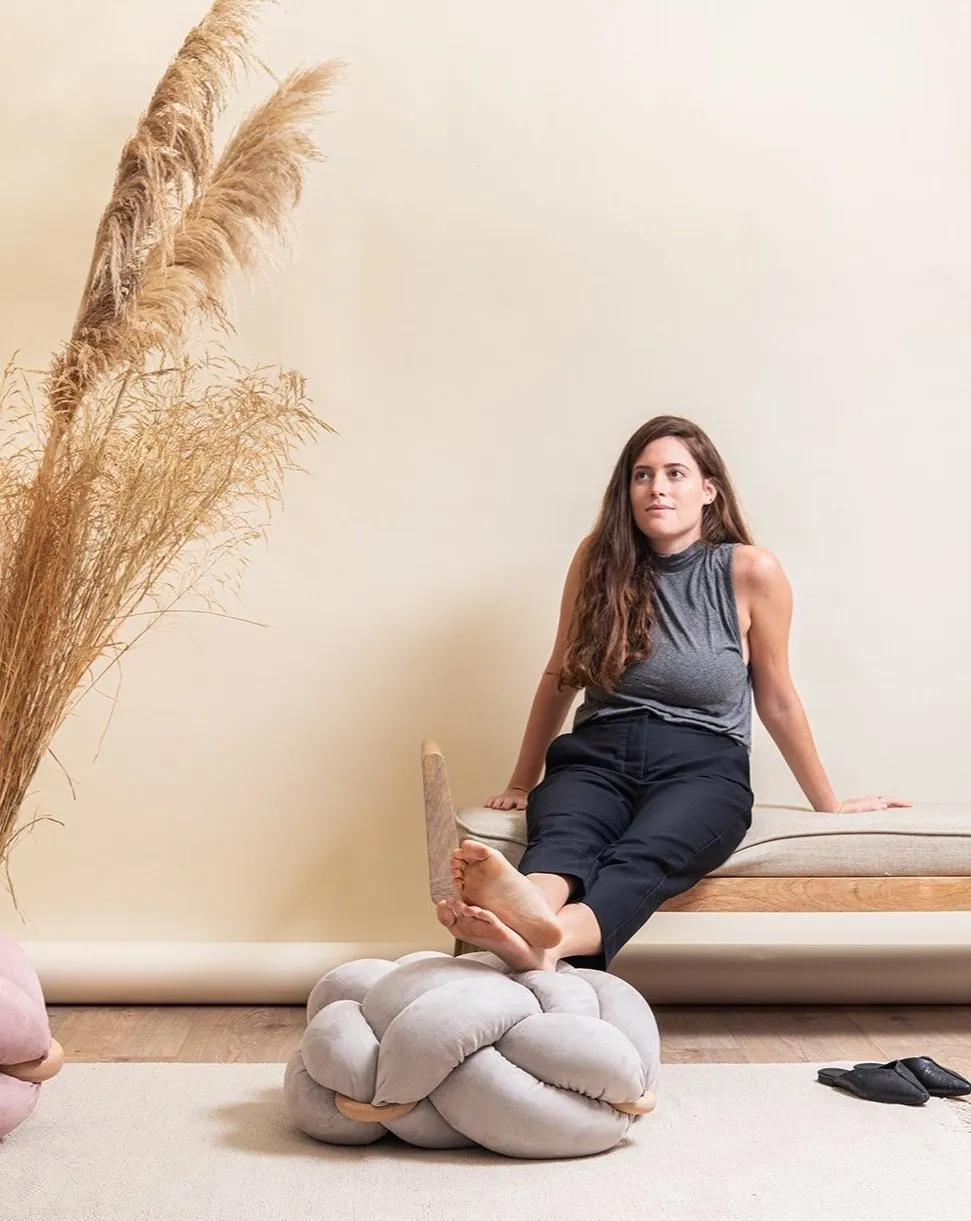 Knot Floor Cushion - Suede (Vegan)