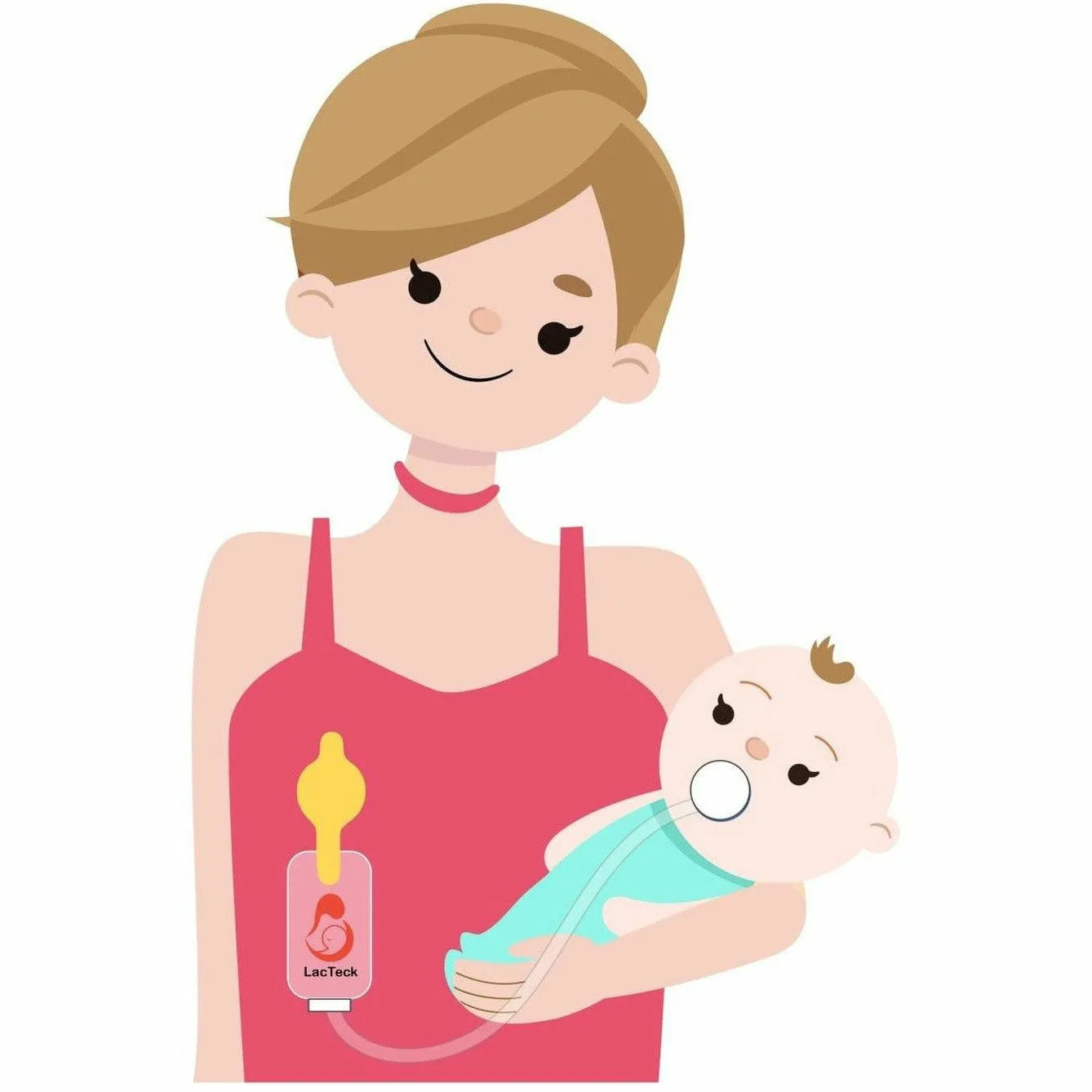 LacTeck Pump2Baby Bottle 4oz, 0m 