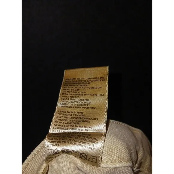 L'Agence Enya Distressed High Rise Crop Jeans In Biscuit Destruct Sz 34 Tan NWOT