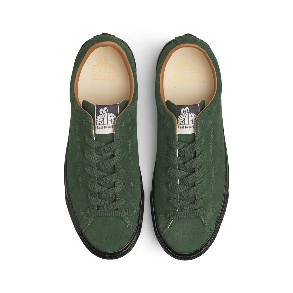 LAST RESORT AB VM003 SUEDE LOW - DARK GREEN/BLACK
